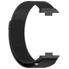 For Huawei Watch Fit3 / Fit4 / Fit4 Pro xDfind Milanese Metal Watch Band(Black) - 2