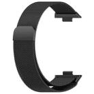 For Huawei Watch Fit3 / Fit4 / Fit4 Pro xDfind Milanese Metal Watch Band(Black) - 3
