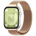 For Huawei Watch Fit3 xDfind Milanese Metal Watch Band(Rose Gold) - 1