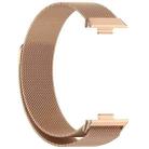 For Huawei Watch Fit3 xDfind Milanese Metal Watch Band(Rose Gold) - 2