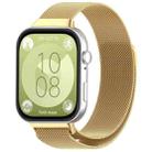 For Huawei Watch Fit3 xDfind Milanese Metal Watch Band(Gold) - 1