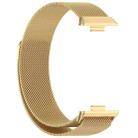 For Huawei Watch Fit3 xDfind Milanese Metal Watch Band(Gold) - 2