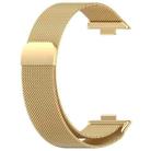 For Huawei Watch Fit3 xDfind Milanese Metal Watch Band(Gold) - 3