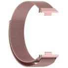 For Huawei Watch Fit3 xDfind Milanese Metal Watch Band(Rose Pink) - 2