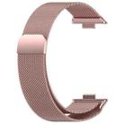 For Huawei Watch Fit3 xDfind Milanese Metal Watch Band(Rose Pink) - 3
