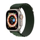 For Apple Watch 46mm / 49mm / 45mm / 44mm xDfind Aline Nylon Loop Watch Band(Army Green) - 1