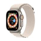For Apple Watch 46mm / 49mm / 45mm / 44mm xDfind Aline Nylon Loop Watch Band(Starlight) - 1