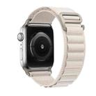 For Apple Watch 46mm / 49mm / 45mm / 44mm xDfind Aline Nylon Loop Watch Band(Starlight) - 2