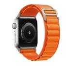 For Apple Watch 46mm / 49mm / 45mm / 44mm xDfind Aline Nylon Loop Watch Band(Orange) - 2