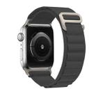 For Apple Watch 42mm / 41mm / 40mm / 38mm xDfind Aline Nylon Loop Watch Band(Dark Grey) - 2