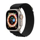 For Apple Watch 42mm / 41mm / 40mm / 38mm xDfind Aline Nylon Loop Watch Band(Black) - 1