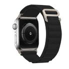 For Apple Watch 42mm / 41mm / 40mm / 38mm xDfind Aline Nylon Loop Watch Band(Black) - 2