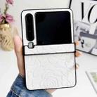 For Huawei Pura X Three-stage Impression Camellia Pattern Protective Phone Case(White) - 2