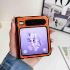 For Huawei Pura X Three-stage Impression Camellia Pattern Protective Phone Case(Orange) - 3
