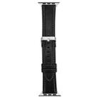 For Apple Watch 46mm / 49mm / 45mm / 44mm xDfind Crazy Horse Texture Leather Watch Band(Black) - 2