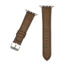 For Apple Watch 46mm / 49mm / 45mm / 44mm xDfind Crazy Horse Texture Leather Watch Band(Brown) - 1