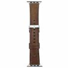 For Apple Watch 46mm / 49mm / 45mm / 44mm xDfind Crazy Horse Texture Leather Watch Band(Brown) - 2