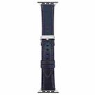 For Apple Watch 42mm / 41mm / 40mm / 38mm xDfind Crazy Horse Texture Leather Watch Band(Dark Blue) - 2