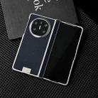 For Huawei Mate X6 Kevlar Carbon Fiber Spring Axis Nameplate Shockproof Phone Case(Dark Blue) - 2