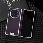For Huawei Mate X3 / X5 Kevlar Carbon Fiber Spring Axis Nameplate Shockproof Phone Case(Purple) - 2