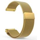 22mm xDfind Milanese Stainless Steel Watch Band(Gold) - 1