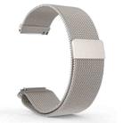 22mm xDfind Milanese Stainless Steel Watch Band(Silver) - 1