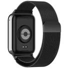 For Xiaomi Smart Band 9 Pro / 8 Pro xDfind Milan Magnetic Steel Mesh Watch Band(Black) - 2