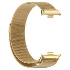 For Xiaomi Smart Band 9 Pro / 8 Pro xDfind Milan Magnetic Steel Mesh Watch Band(Gold) - 3