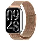 For Xiaomi Smart Band 9 Pro / 8 Pro xDfind Milan Magnetic Steel Mesh Watch Band(Rose Gold) - 1