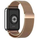For Xiaomi Smart Band 9 Pro / 8 Pro xDfind Milan Magnetic Steel Mesh Watch Band(Rose Gold) - 2