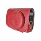For Canon G7 X Mark III / G7X3 Retro Litchi Texture Leather Full Body Camera Case Bag with Strap(Red) - 2