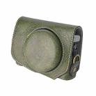 For Canon G7 X Mark III / G7X3 Retro Litchi Texture Leather Full Body Camera Case Bag with Strap(Green) - 2