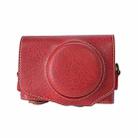For Canon PowerShot SX740 HS Retro Litchi Texture Leather Full Body Camera Case Bag with Strap(Red) - 1