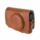 For Canon PowerShot SX740 HS Retro Litchi Texture Leather Full Body Camera Case Bag with Strap(Coffee) - 3