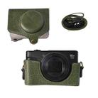 For Canon PowerShot SX740 HS Retro Litchi Texture Leather Full Body Camera Case Bag with Strap(Green) - 2