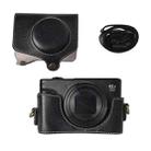For Canon PowerShot SX740 HS Retro Litchi Texture Leather Full Body Camera Case Bag with Strap(Black) - 2