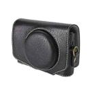 For Canon PowerShot SX740 HS Retro Litchi Texture Leather Full Body Camera Case Bag with Strap(Black) - 3