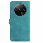For Redmi A3 Skin Feel Embossed Feather Leather Phone Case(Green) - 3