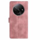 For Redmi A3 Skin Feel Embossed Feather Leather Phone Case(Pink) - 3