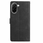 For Redmi A5 4G 173.3mm Skin Feel Embossed Feather Leather Phone Case(Black) - 3