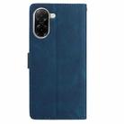 For Redmi A5 4G 173.3mm Skin Feel Embossed Feather Leather Phone Case(Dark Blue) - 3