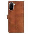 For Redmi A5 4G 173.3mm Skin Feel Embossed Feather Leather Phone Case(Brown) - 3