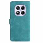 For Redmi Note 14 Pro 4G Skin Feel Embossed Feather Leather Phone Case(Green) - 3