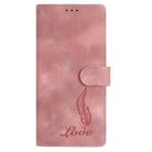 For iPhone 17 Air Skin Feel Embossed Feather Leather Phone Case(Pink) - 2