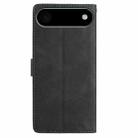 For iPhone 17 Air Skin Feel Embossed Feather Leather Phone Case(Black) - 3