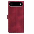 For iPhone 17 Air Skin Feel Embossed Feather Leather Phone Case(Red) - 3