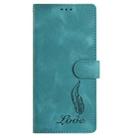 For iPhone 17 Pro Max Skin Feel Embossed Feather Leather Phone Case(Green) - 2