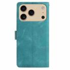 For iPhone 17 Pro Max Skin Feel Embossed Feather Leather Phone Case(Green) - 3