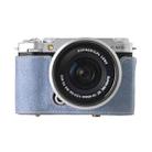 For FUJIFILM X-M5 Retro Litchi Texture Leather Full Body Camera Case Bag with Strap(Blue) - 2