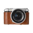 For FUJIFILM X-M5 Retro Litchi Texture Leather Full Body Camera Case Bag with Strap(Coffee) - 2